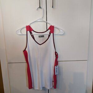 Lija Ladder Tank White & Pink